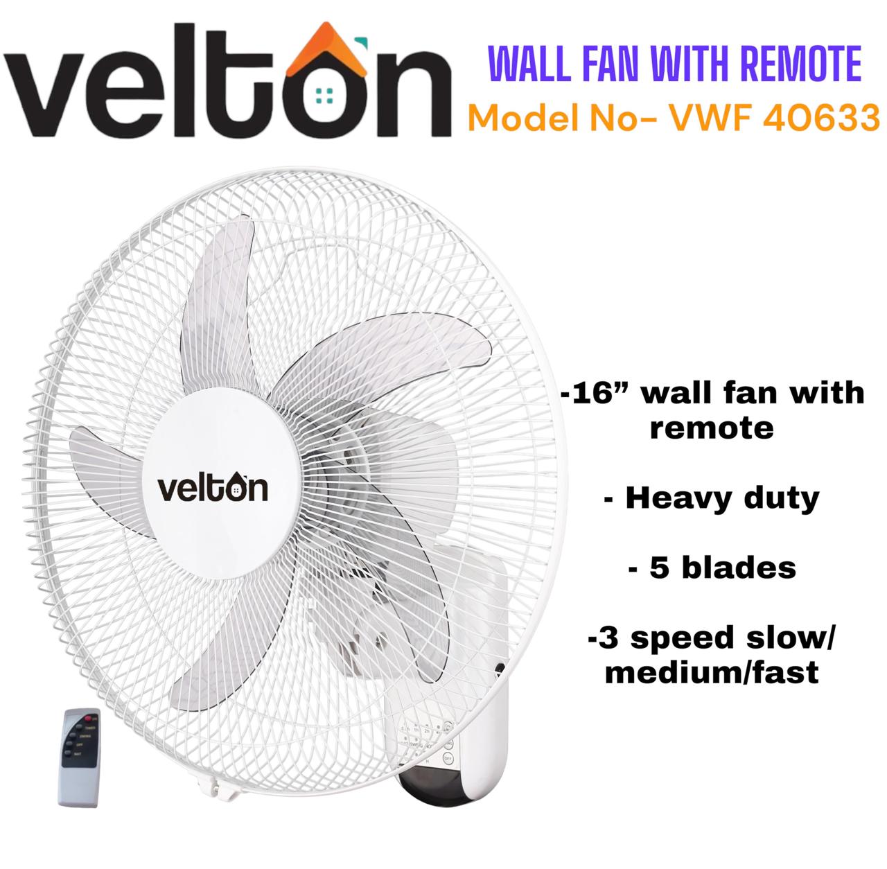 PROMOTION!!! PROMOTION!!! 1Pc High quality Affordable Wall fan 16 inch with remote