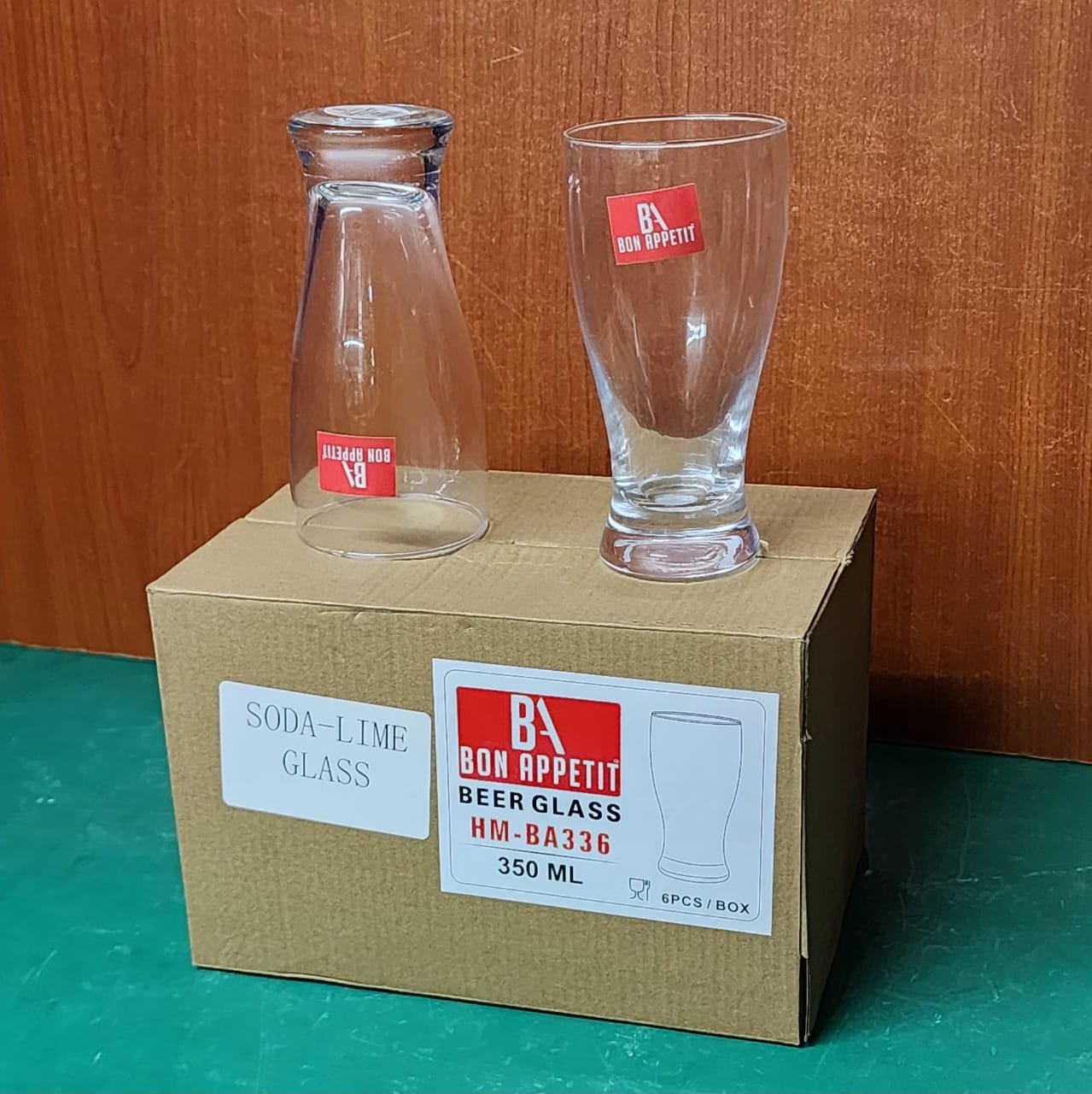 🌈 🌟 PREMIUM OFFER 🌟 🌈 - 6Pcs High Quality Strong HMBA336BP Bon Appetit  Beer Glass 350ml At Affordable Price