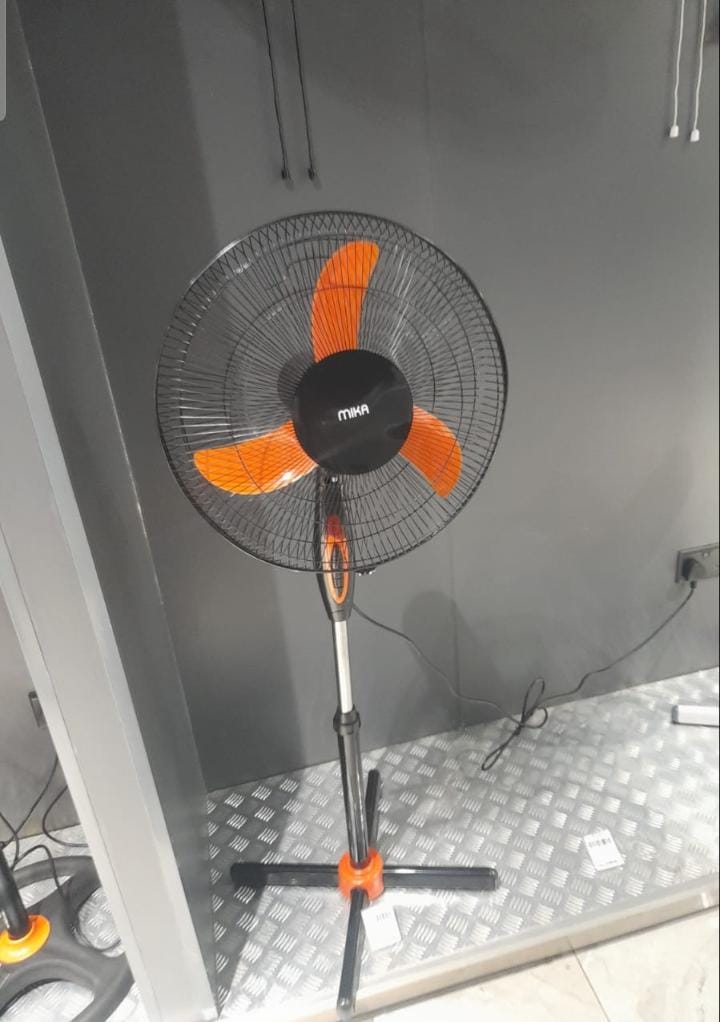 [🔥LIMITED OFFER🔥 🥑🌽ONLY AT KILIMALL !!! ]  1Pc Classy High Quality Mika 16 inches  Orange & Black standing fan Affordable Price