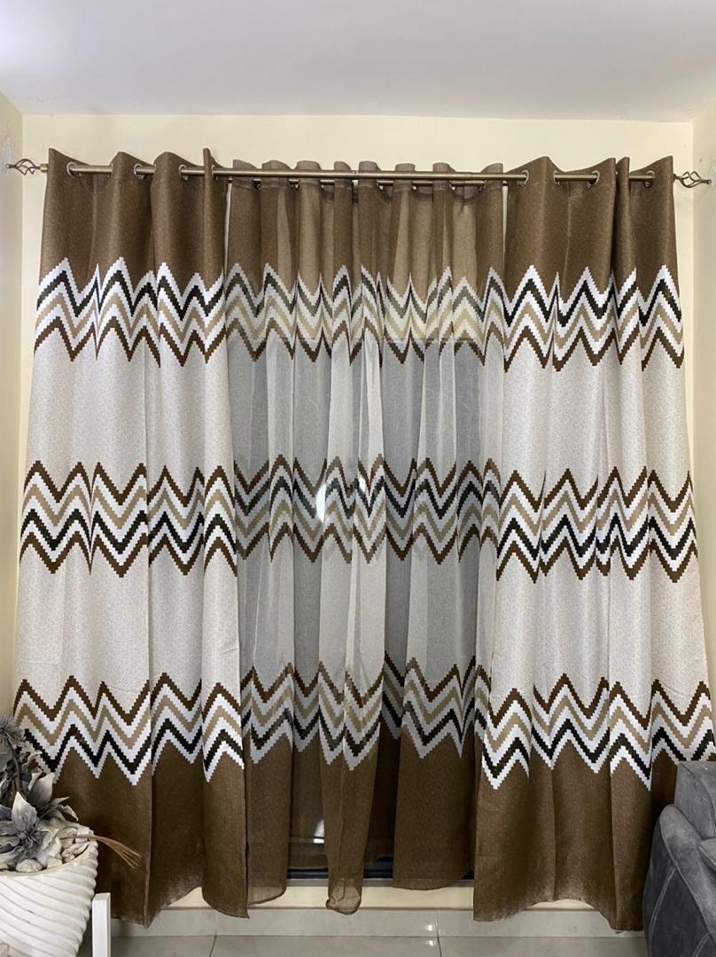 [🔥NEW LIMITED OFFER🔥 🥑🌽ONLY AT KILIMALL !!! ]  2Pcs Brand New Very Quality Durable  Curtains-1.5 m each at Affordable Price