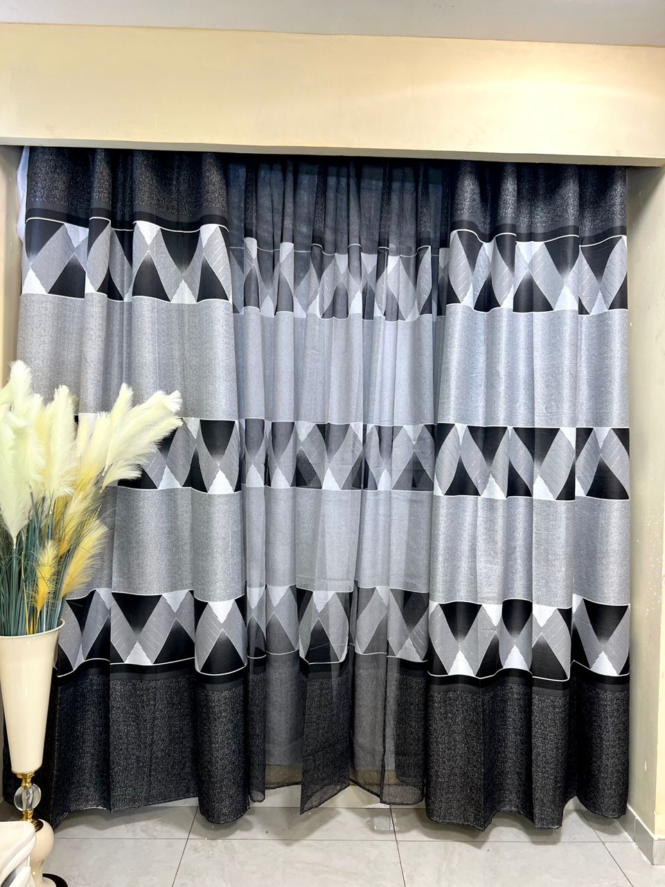 [🔥NEW LIMITED OFFER🔥 🥑🌽ONLY AT KILIMALL !!! ]  2Pcs Brand New Very Quality Durable  Curtains-1.5 m each at Affordable Price