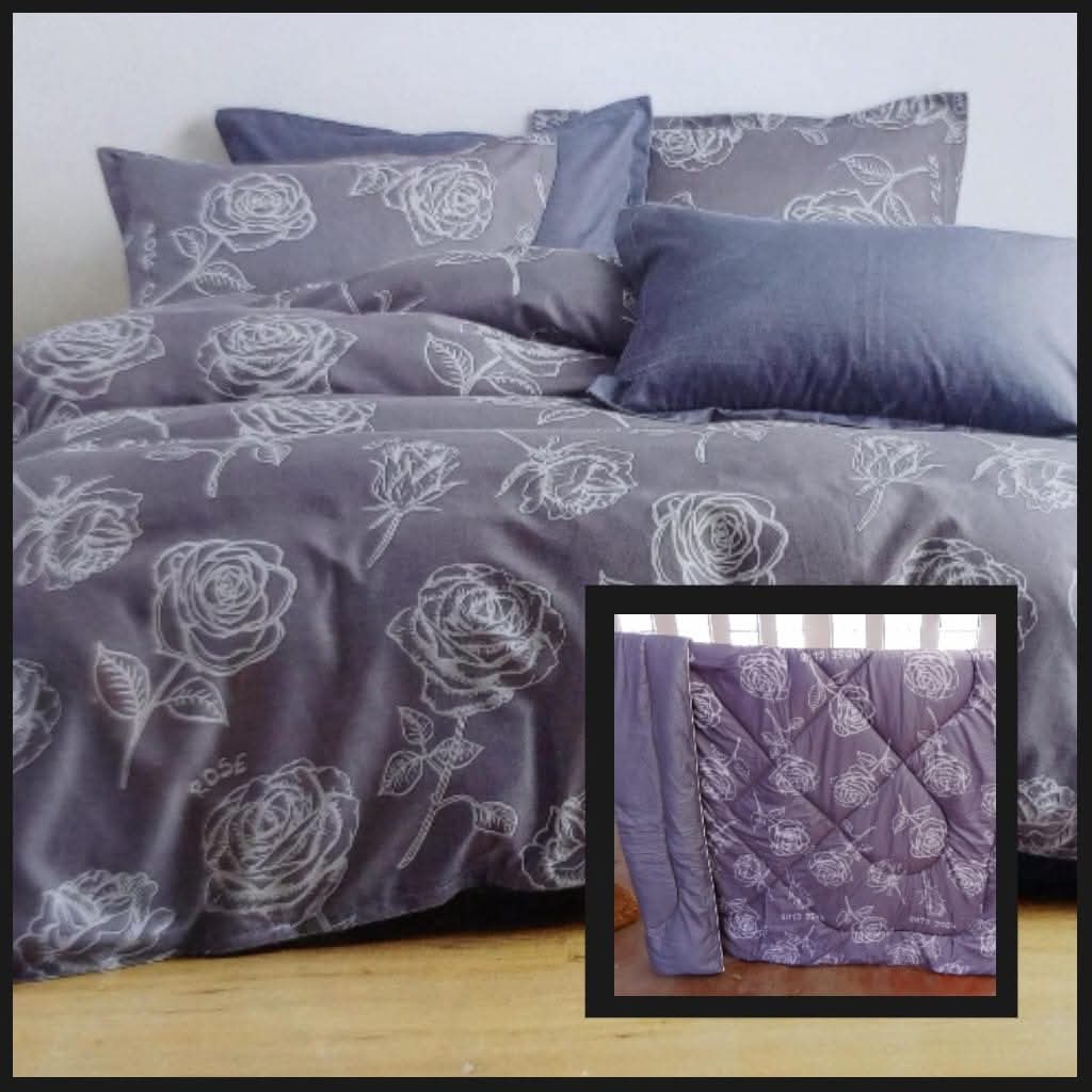 PRICE OFFER 🥳🥳‼️‼️** 🥑ONLY ON KILIMALL🥑  4Pcs Size [ 6 x 6 ] Brand new Stylish and Luxurious Exclusive Binded duvet one sheet two pillowcases  .Designed With Durability and Functionality✨👌