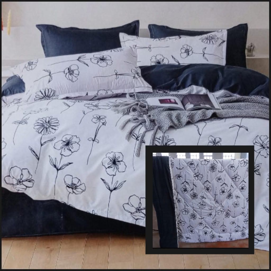 PRICE OFFER 🥳🥳‼️‼️** 🥑ONLY ON KILIMALL🥑  4Pcs Size [ 6 x 6 ] Brand new Stylish and Luxurious Exclusive Binded duvet one sheet two pillowcases  .Designed With Durability and Functionality✨👌