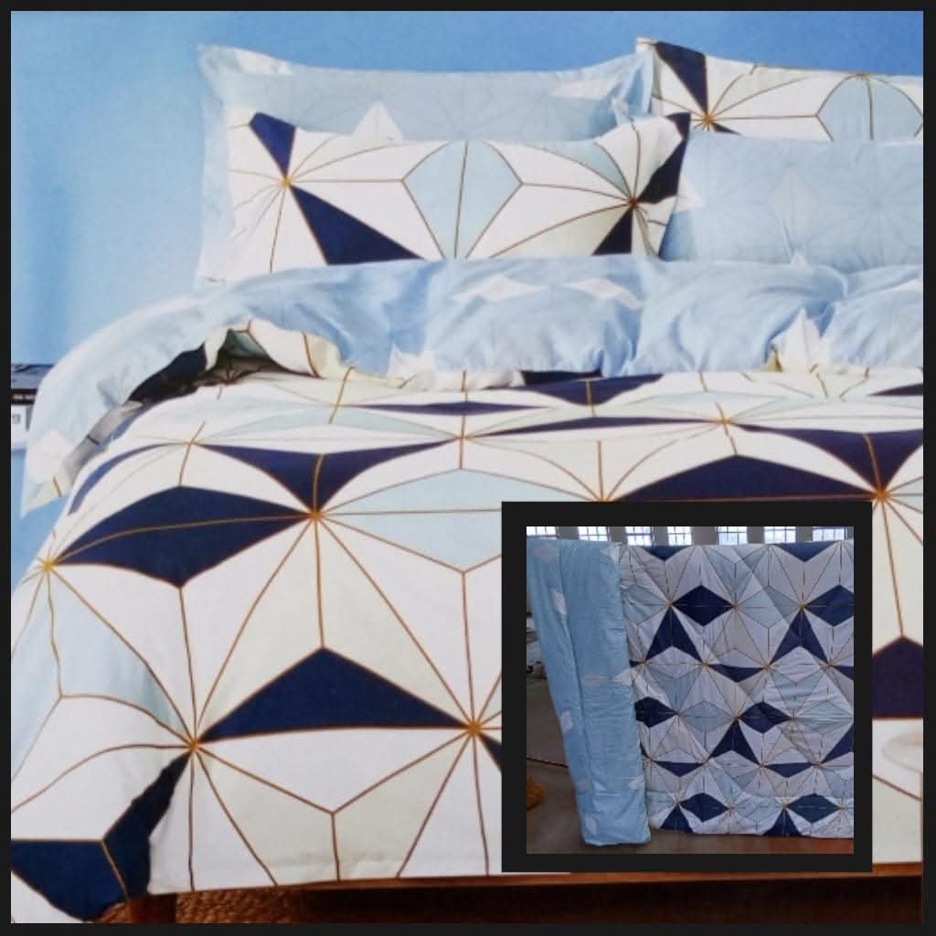 PRICE OFFER 🥳🥳‼️‼️** 🥑ONLY ON KILIMALL🥑  4Pcs Size [ 6 x 6 ] Brand new Stylish and Luxurious Exclusive Binded duvet one sheet two pillowcases  .Designed With Durability and Functionality✨👌