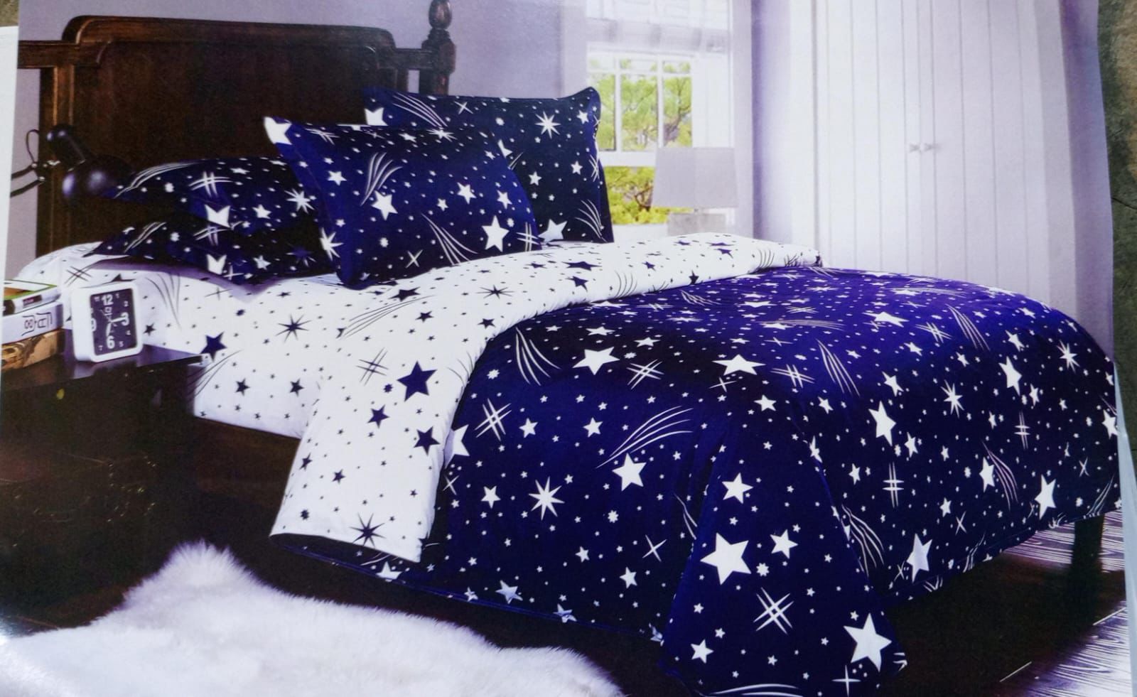 PRICE OFFER 🥳🥳‼️‼️** 🥑ONLY ON KILIMALL🥑  4Pcs Size [ 6 x 6 ] Brand new Stylish and Luxurious Exclusive Binded duvet one sheet two pillowcases  .Designed With Durability and Functionality✨👌