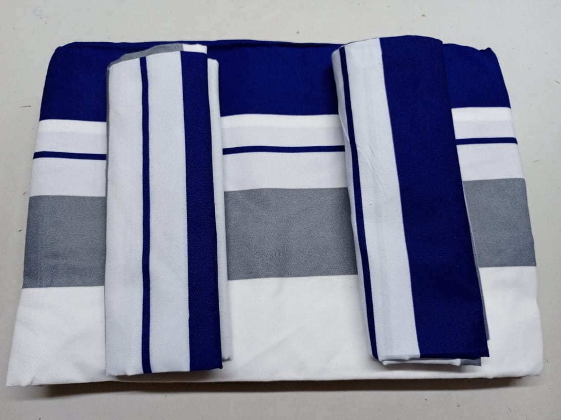 [ GRAB IT AT LOW PRICE+ ⭐ SEASONAL OFFER ⭐ 🤩✨ !!!] -  4Pcs Size [ 5 X 6 ft -6inches] Brand new Stylish and Luxurious ✨2 pcs bedsheets ✨2 pcs pillow cases .Designed With Durability and Functionality👌