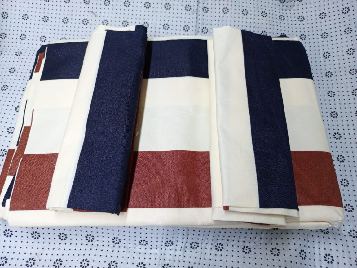 [ GRAB IT AT LOW PRICE+ ⭐ SEASONAL OFFER ⭐ 🤩✨ !!!] -  4Pcs Size [ 5 X 6 ft -6inches] Brand new Stylish and Luxurious ✨2 pcs bedsheets ✨2 pcs pillow cases .Designed With Durability and Functionality👌