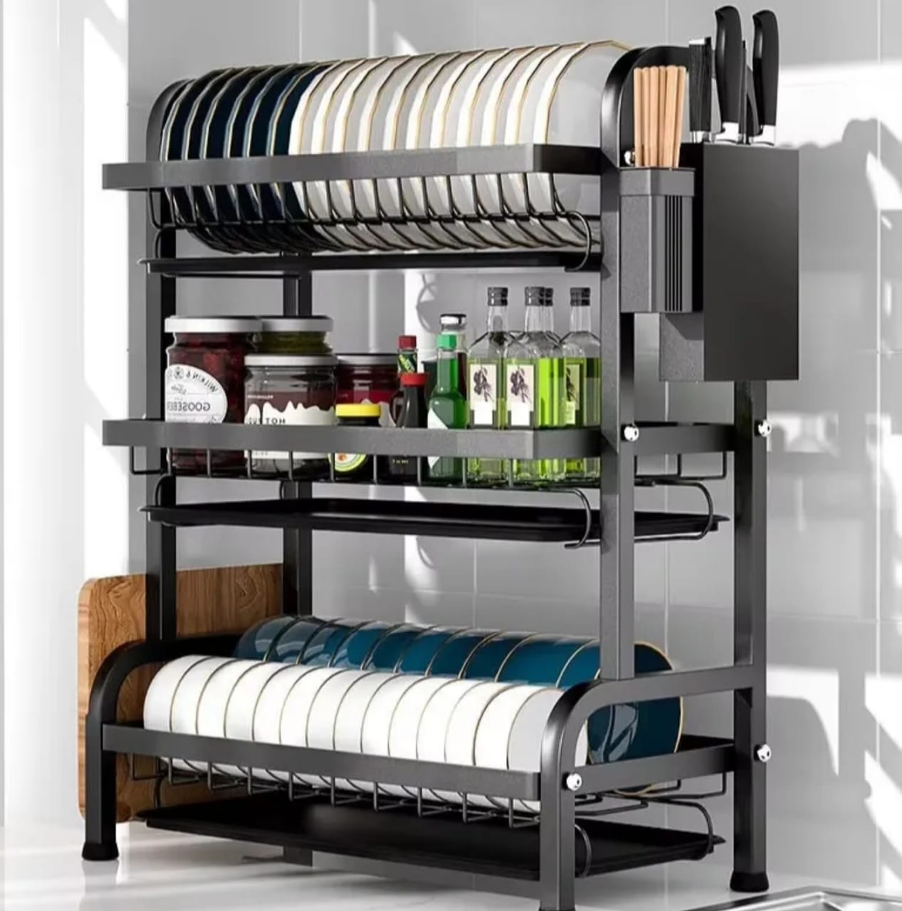 [ 🌟 CUSTOMER FAVORITE OFFER 🌟  🤩🤩✨ !!! ] -  1Pc Brand New Very Quality Durable Dish rack 3 layer advanced .Designed With Durability and Functionality ✔👌