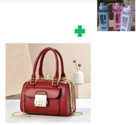 [ GRAB IT AT LOW PRICE+ ADDED OFFERS 🤩🤩✨ !!! ]  1Pc Brand New High Quality Stylish and Luxurious Comfortable Ladies Handbag.. That Comes With a Free Water Bottle ( Random Color) ✔👌