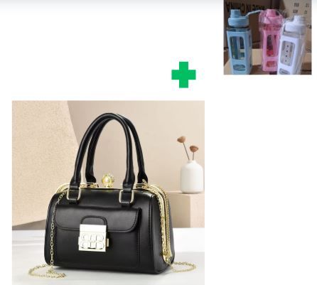 [ GRAB IT AT LOW PRICE+ ADDED OFFERS 🤩🤩✨ !!! ]  1Pc Brand New High Quality Stylish and Luxurious Comfortable Ladies Handbag.. That Comes With a Free Water Bottle ( Random Color) ✔👌