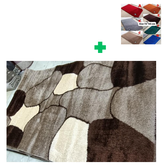 [📢PRICE DROP ALERT! SAVE BIG ON YOUR FAVES 🤑!!!] 1Pc [ 6X9fts ] Brand new Stylish and Luxurious Exclusive Turkish carpet..That Comes with a Free Doormat ( Random Color)