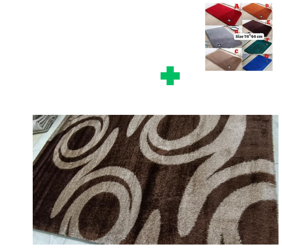 [📢PRICE DROP ALERT! SAVE BIG ON YOUR FAVES 🤑!!!] 1Pc [ 6X9fts ] Brand new Stylish and Luxurious Exclusive Turkish carpet..That Comes with a Free Doormat ( Random Color)