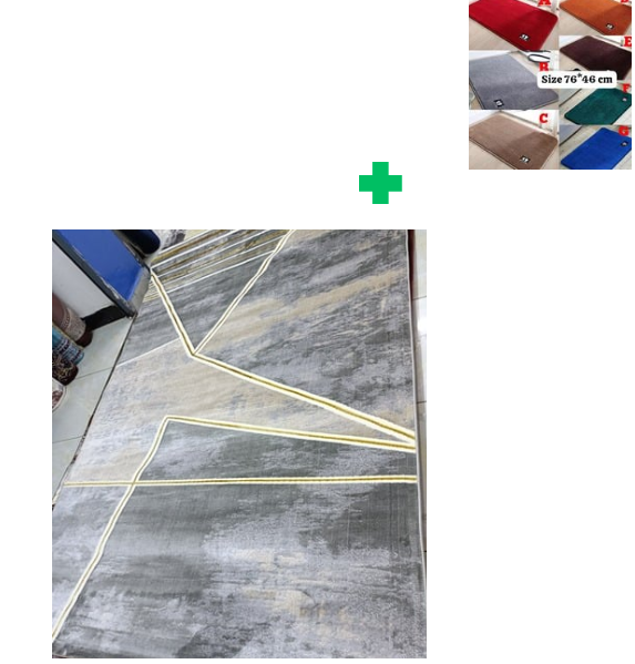 [🔥SPECIAL LIMITED OFFER🌽ONLY AT KILIMALL !!!]  1Pc [ 6X9fts ] Brand new Stylish and Luxurious Exclusive Turkish carpet..That Comes with a Free Doormat ( Random Color)