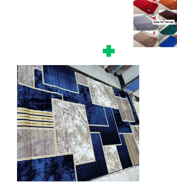 [🔥SPECIAL LIMITED OFFER🌽ONLY AT KILIMALL !!!]  1Pc [ 6X9fts ] Brand new Stylish and Luxurious Exclusive Turkish carpet..That Comes with a Free Doormat ( Random Color)