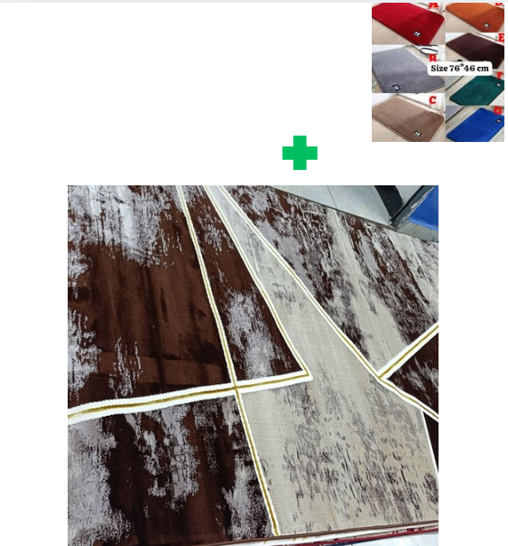 [🔥SPECIAL LIMITED OFFER🌽ONLY AT KILIMALL !!!]  1Pc [ 6X9fts ] Brand new Stylish and Luxurious Exclusive Turkish carpet..That Comes with a Free Doormat ( Random Color)