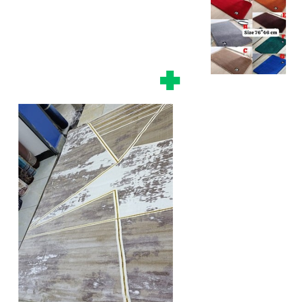 [🔥SPECIAL LIMITED OFFER🌽ONLY AT KILIMALL !!!]  1Pc [ 6X9fts ] Brand new Stylish and Luxurious Exclusive Turkish carpet..That Comes with a Free Doormat ( Random Color)