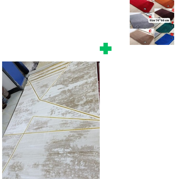 [🔥SPECIAL LIMITED OFFER🌽ONLY AT KILIMALL !!!]  1Pc [ 6X9fts ] Brand new Stylish and Luxurious Exclusive Turkish carpet..That Comes with a Free Doormat ( Random Color)