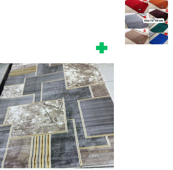 [🔥SPECIAL LIMITED OFFER🌽ONLY AT KILIMALL !!!]  1Pc [ 6X9fts ] Brand new Stylish and Luxurious Exclusive Turkish carpet..That Comes with a Free Doormat ( Random Color)