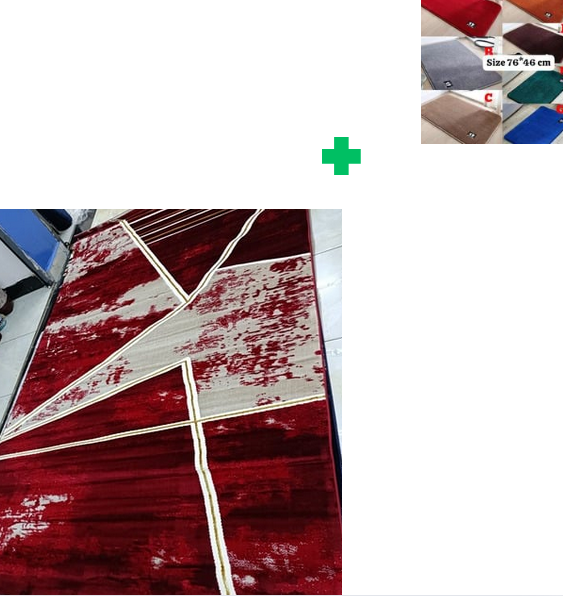 [🔥SPECIAL LIMITED OFFER🌽ONLY AT KILIMALL !!!]  1Pc [ 6X9fts ] Brand new Stylish and Luxurious Exclusive Turkish carpet..That Comes with a Free Doormat ( Random Color)