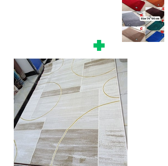 [ ❤EMBRACE THE LATEST TREND 🤩🤩✨ !!! ]  1Pc Size  [ 8X11fts ] Brand new Stylish and Luxurious Exclusive Turkish carpet..That Comes with a Free Doormat ( Random Color)