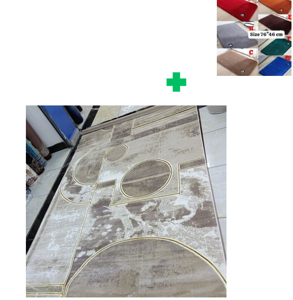 [ ❤EMBRACE THE LATEST TREND 🤩🤩✨ !!! ]  1Pc Size  [ 8X11fts ] Brand new Stylish and Luxurious Exclusive Turkish carpet..That Comes with a Free Doormat ( Random Color)