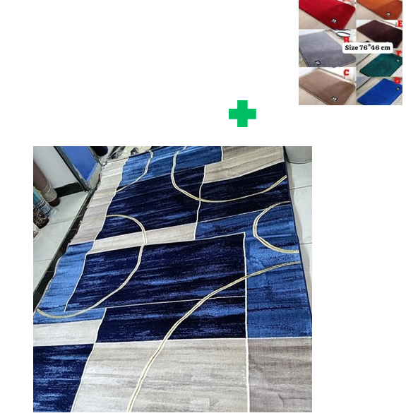 [ ❤EMBRACE THE LATEST TREND 🤩🤩✨ !!! ]  1Pc Size  [ 8X11fts ] Brand new Stylish and Luxurious Exclusive Turkish carpet..That Comes with a Free Doormat ( Random Color)