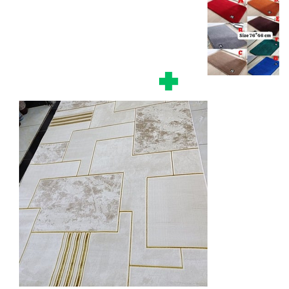 [ ❤EMBRACE THE LATEST TREND 🤩🤩✨ !!! ]  1Pc Size  [ 8X11fts ] Brand new Stylish and Luxurious Exclusive Turkish carpet..That Comes with a Free Doormat ( Random Color)