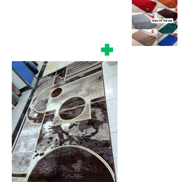 [ ❤EMBRACE THE LATEST TREND 🤩🤩✨ !!! ]  1Pc Size  [ 8X11fts ] Brand new Stylish and Luxurious Exclusive Turkish carpet..That Comes with a Free Doormat ( Random Color)