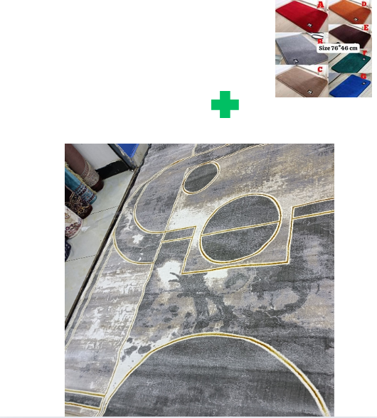 [📢PRICE DROP ALERT! SAVE BIG ON YOUR FAVES 🤑!!!]  1Pc Size  [ 8X11fts ] Brand new Stylish and Luxurious Exclusive Turkish carpet..That Comes with a Free Doormat ( Random Color)