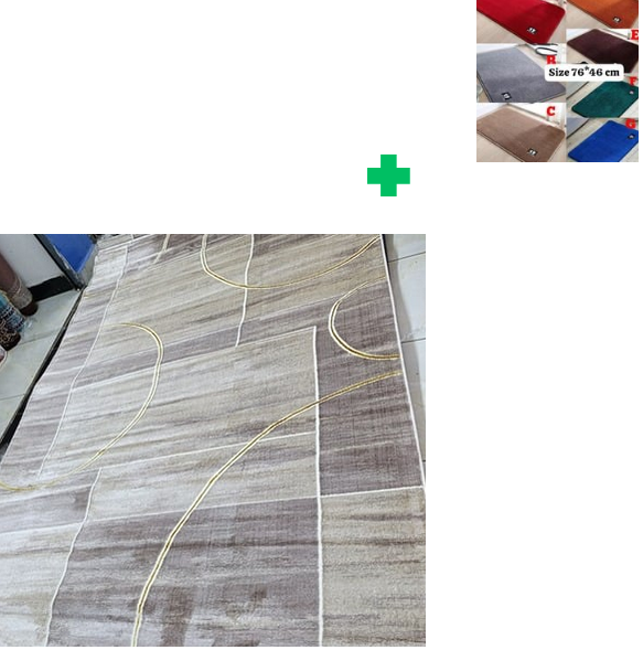 [📢PRICE DROP ALERT! SAVE BIG ON YOUR FAVES 🤑!!!]  1Pc Size  [ 8X11fts ] Brand new Stylish and Luxurious Exclusive Turkish carpet..That Comes with a Free Doormat ( Random Color)