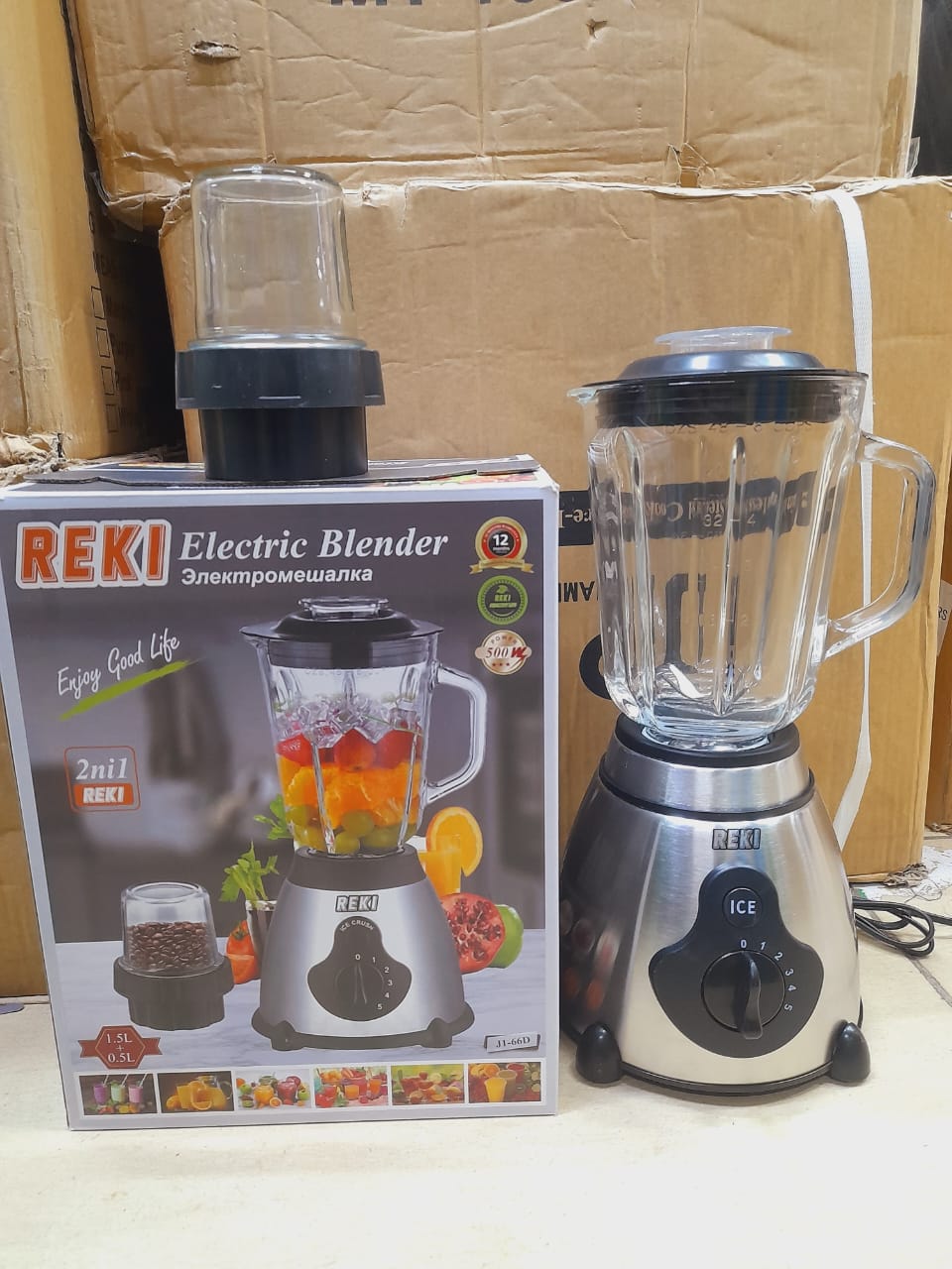 🥇 NO.1 OFFER 🥇 - REKI 2-in-1 Portable Blender & Juicer USB Rechargeable Personal Smoothie Maker Mini Electric Juicer Bottle