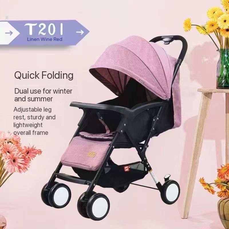 🎯 SMART OFFER 🎯 - A 1 pc Kids Stroller, Lightweight Foldable Design, Comfortable Seat, Durable Frame, Safe 5-Point Harness, Adjustable Recline, Stylish