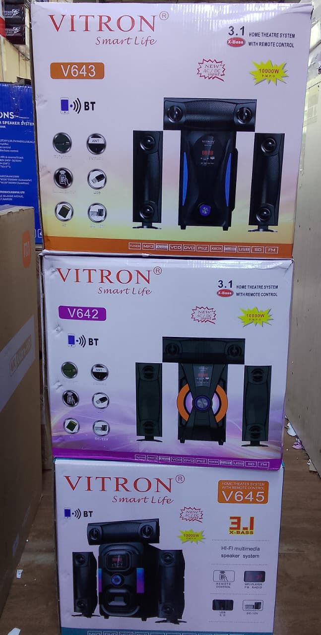 🔥 BEST DEAL OFFER 🔥 - Vitron 3.1 Home Theatre Speaker System Bluetooth USB FM Remote Control Powerful Bass Surround Sound High Quality