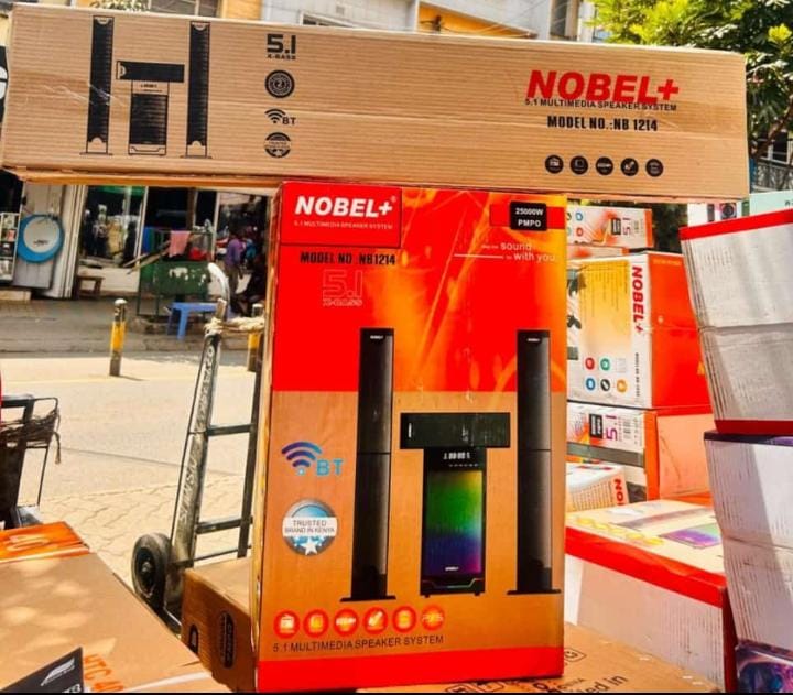 🔔 ALERT OFFER 🔔 - Nobel NB 1214 5.1 Channel Multimedia Speaker System Powerful Bass Home Theatre Audio System High Quality Deal Now