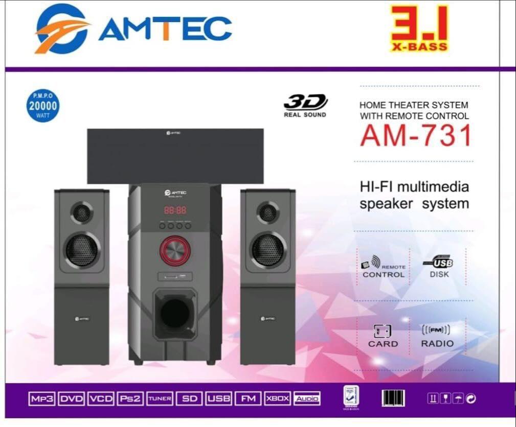 ⚡ FLASH OFFER ⚡ - A Amtec Am 731 3.1 X-BASS HOME THEATRE SYSTEM WITH REMOTE AT AFFORDABLE PRICE AND OF VERY HIGH QUALITY