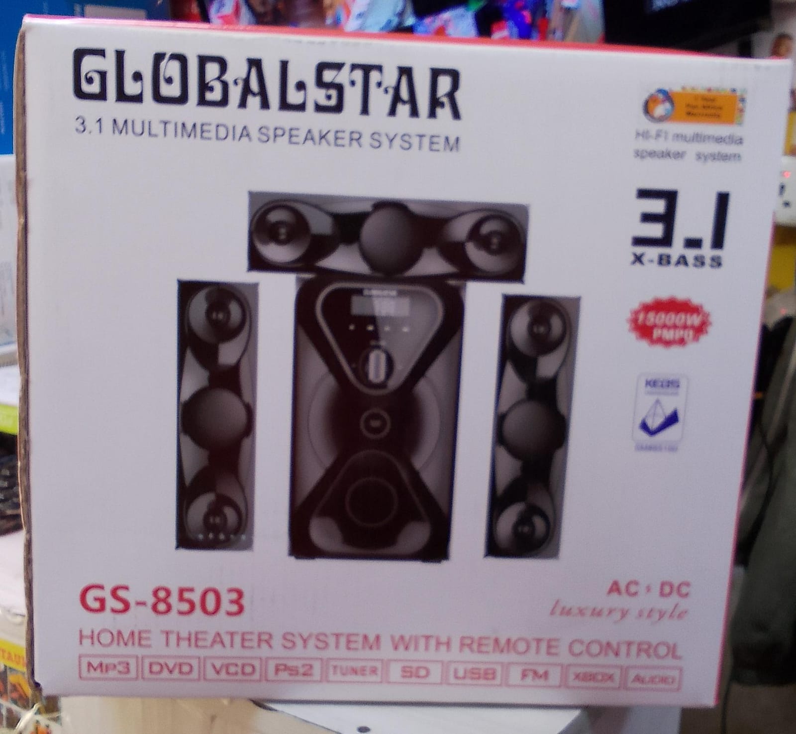 💥 HOT OFFER 💥 - a Globalstar  GS 8503 3.1 X-bass home theatre system with remote controlat affordable price and of very high quality