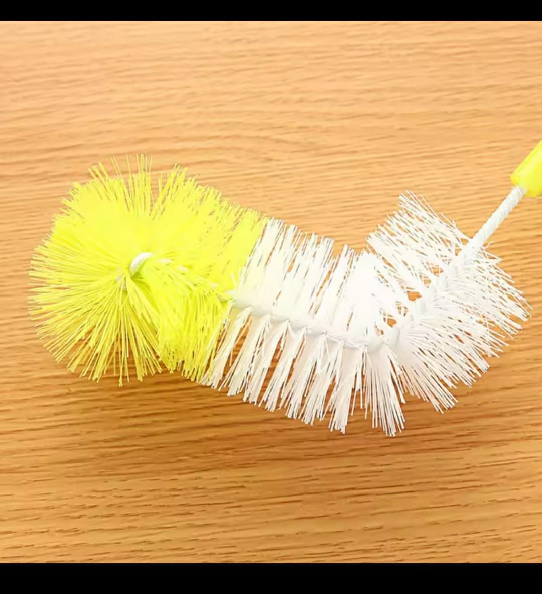 3Pcs Long Handled Kitchen Cleaning Brush with End Sponge for Thermos, Vacuum Flasks, Glass, Bottles, and Narrow Neck Containers