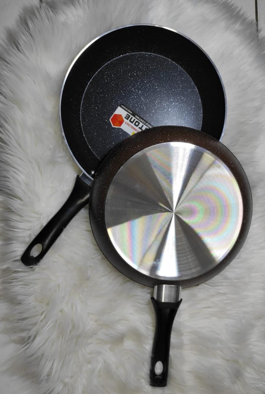 28cm Nonstick Marble Frying Pan – Durable Aluminum Kitchen Frying Pan for Gas & Electric Stoves, Scratch Resistant, Even Heat Distribution, Easy to Clean Cookware