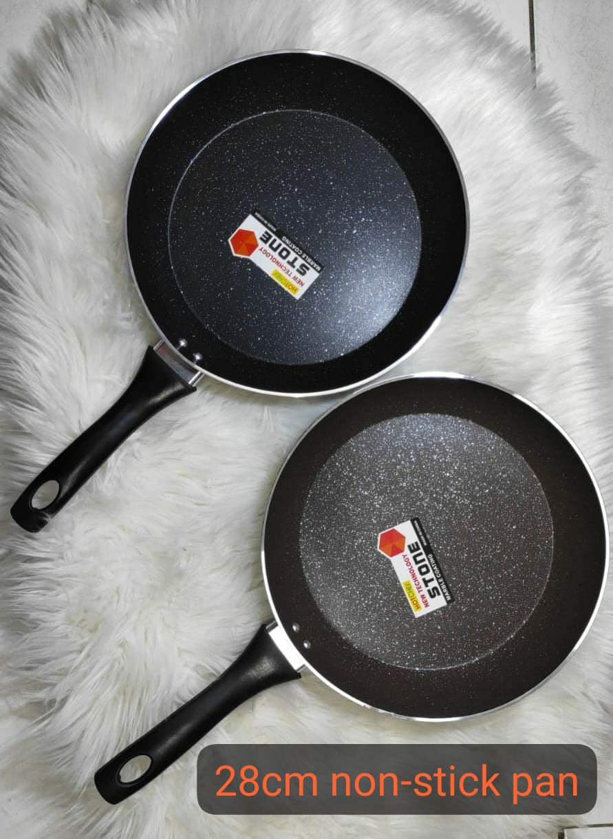 28cm Nonstick Marble Frying Pan – Durable Aluminum Kitchen Frying Pan for Gas & Electric Stoves, Scratch Resistant, Even Heat Distribution, Easy to Clean Cookware