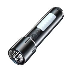 Mini EDC USB Rechargeable Flashlight – Compact Torch with 4 Modes, COB Emergency Floodlight, Outdoor Camping Searchlight for Hiking, Home, Travel & Everyday Use