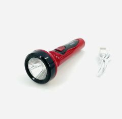 USB Rechargeable LED Flashlight – Dual Mode Emergency Light Torch, Lightweight Portable Handheld Lamp, Travel Flashlight, Rechargeable USB Torch for Home, Camping, Outdoors