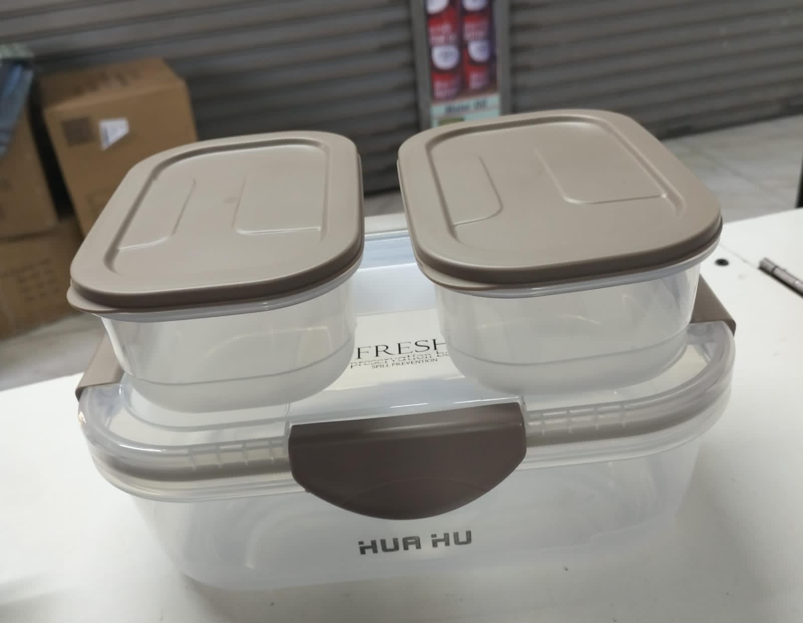 3-Piece Reusable Food Storage Container Set | Airtight Boxes for Snacks, Fruits & Soups | Durable Containers for Home, Office, Picnic & Travel | 2000ML + 2×400ML Capacity