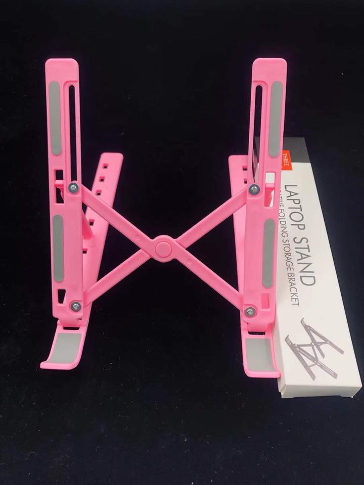 Plastic Multi-Angle Adjustable Laptop Stand | Foldable Stand for Laptops up to 13", Tablets, Phones & Books | Portable Desktop Holder for Study, Work & Reading