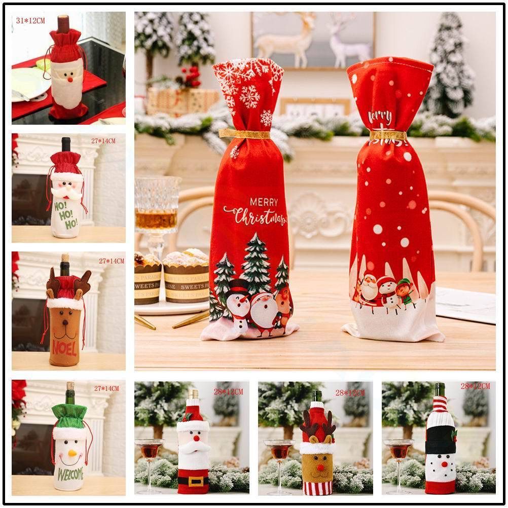 Gift & Wine Bottle Cover Bag | Reusable Christmas Gift Bag for Wine or Champagne Bottles | Elegant Decorative Fabric Cover for Holiday Parties, Gifting & Festive Celebrations