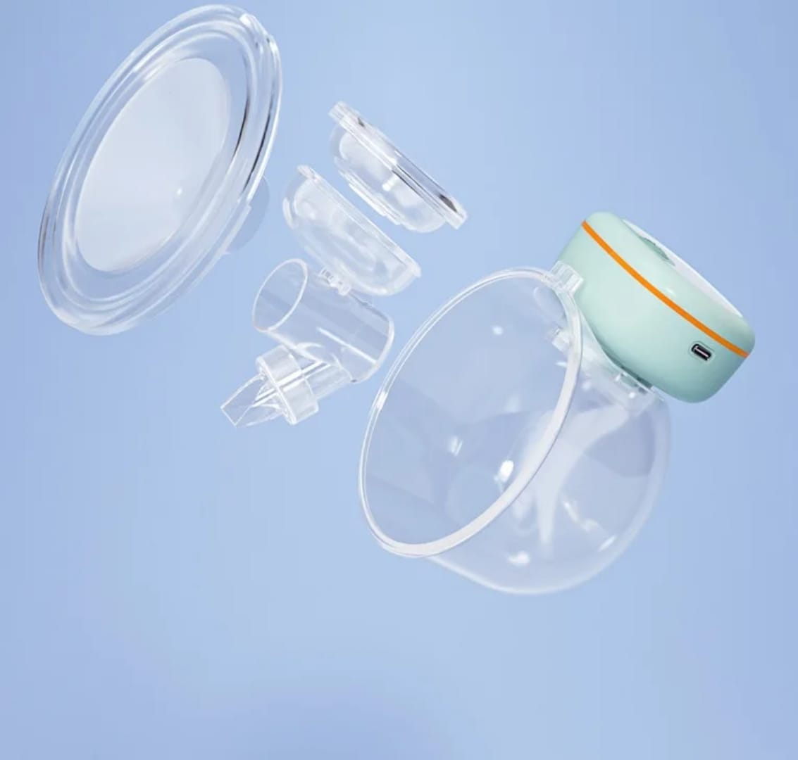 Wearable & Rechargeable Electric Breast Pump, Wireless Hands-Free Portable Milk Extractor, BPA-Free Comfortable Breastfeeding Pump with Strong Suction Power & Quiet Operation