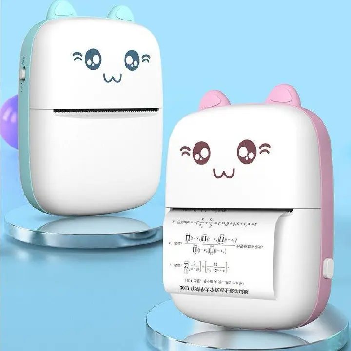 Portable Mini Pocket Bluetooth Thermal Printer with 3 Free Paper Rolls | Inkless 200DPI Printer for Labels, Photos, Notes & Receipts | Smartphone Compatible, Compact, 1200mAh Battery