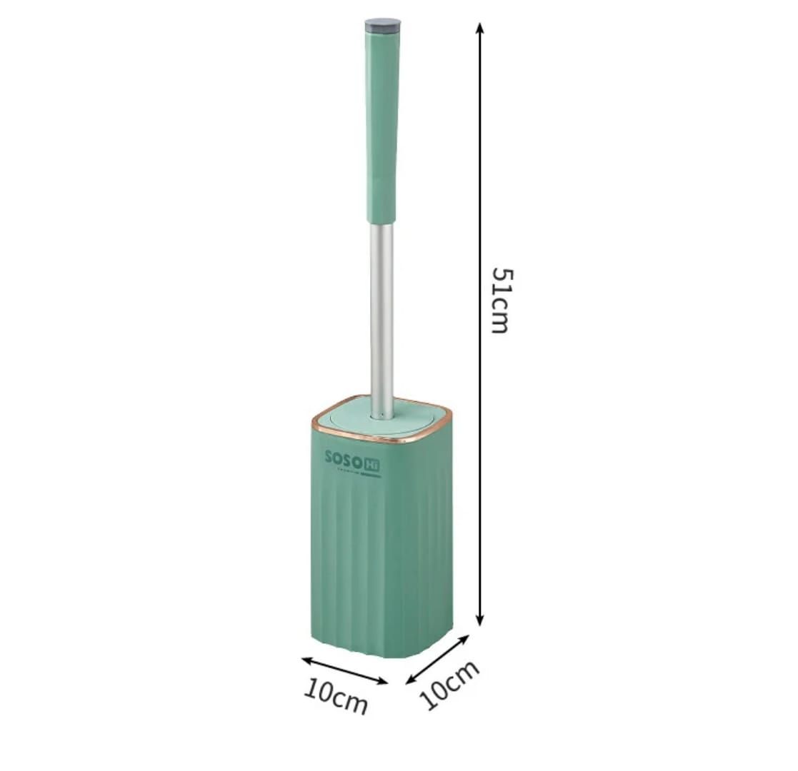 Wall-Mounted Toilet Cleaning Brush Set with Holder – Hard Bristles, Long Handle, Efficient Corner Cleaning, Durable Bathroom Accessory for Home Use