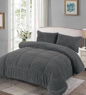 Heavy Sherpa Woolen Duvet Set with Ultra-Warm, Soft, and Cozy Design for Comfortable Bedroom Use, Complete Bedding Set with Duvet, Bedsheet, and Pillow Cases for Restful Sleep