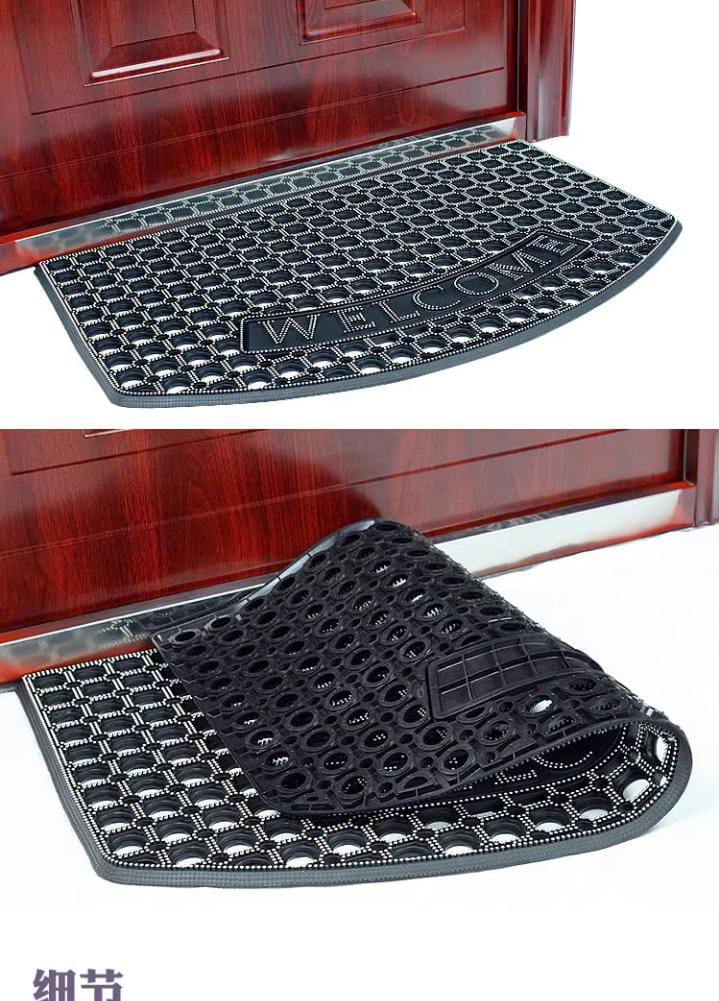 Rubber Door Mat with Heavy-Duty Non-Slip Design for Safe and Durable Home Entry Use, Ideal for Indoor and Outdoor Entrances, Providing Reliable Grip, Easy Cleaning, and Long-Lasting Performance