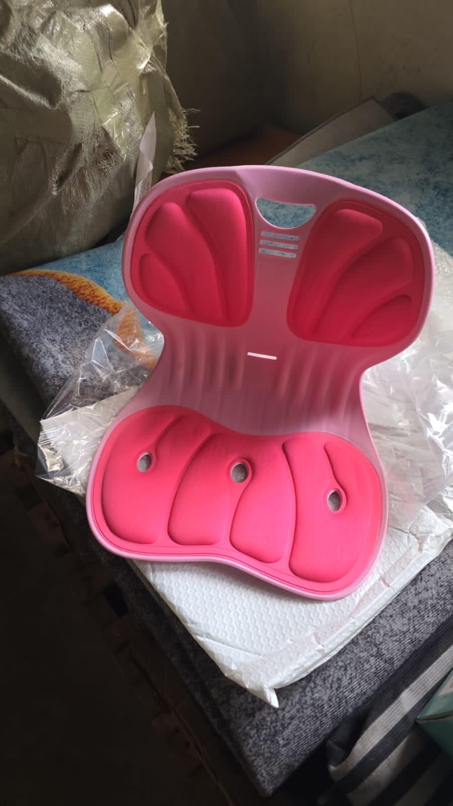 Ergonomic Back Support Cushion – Contoured 30x32x30cm Size Lumbar Pillow for Office Chair, Car Seat, and Home Use for Posture Correction and Comfort